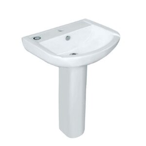 WALL HUNG BASIN WITH FIXING ACCESSORIES, SIZE:570x470x190 MM