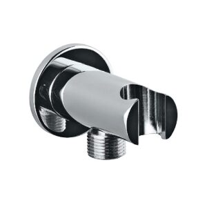 Wall Outlet with Shower Hook - Chrome
